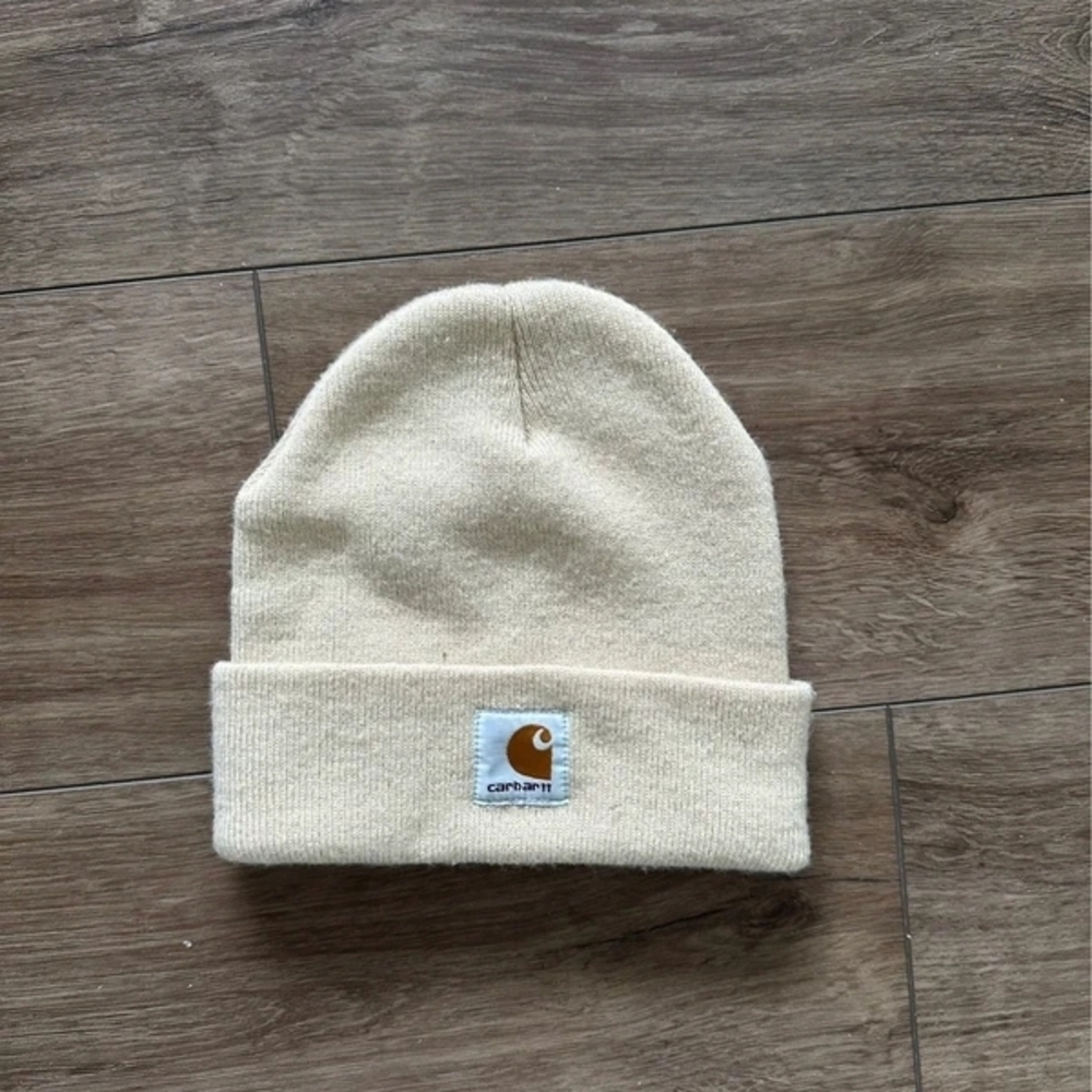 Carhartt Kids' Cream Beanie Hat